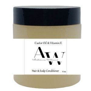 Castor & Vitamin E Hair & Scalp Conditioner 4oz, made in USA for all hair types
